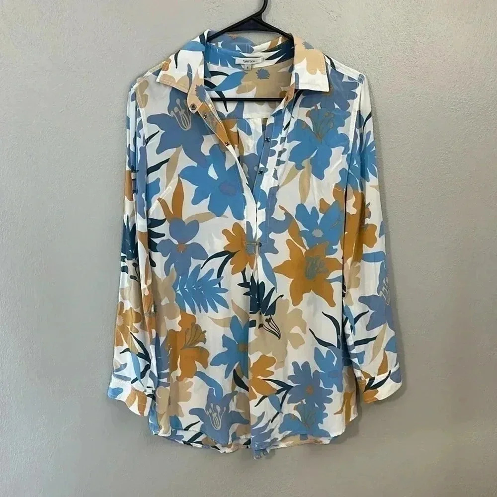 Tyler Boe silk top